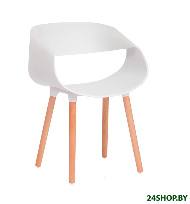 Стул с подлокотниками TetChair QXX mod. C1058 (белый/натуральный) Стул с подлокотниками TetChair QXX mod. C1058 (белый/натуральный)