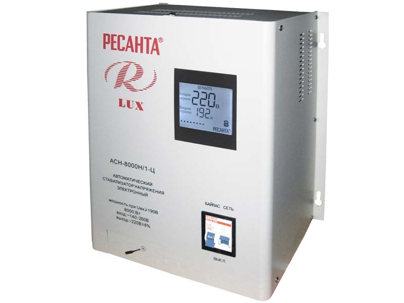 Стабилизатор РЕСАНТА АСН-8000Н/1-Ц Lux Стабилизатор РЕСАНТА АСН-8000Н/1-Ц Lux