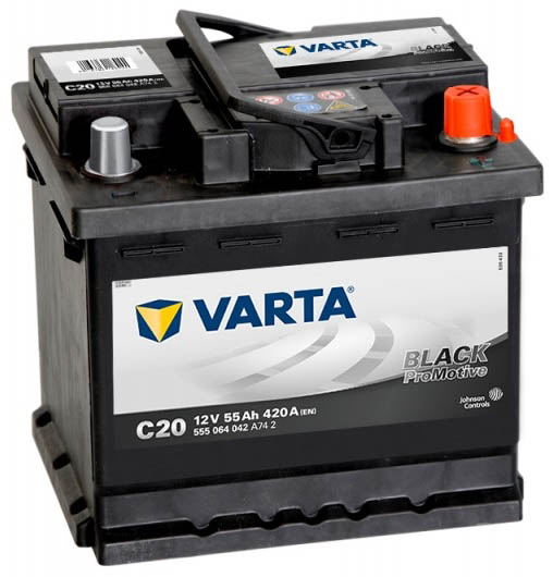Автомобильный аккумулятор VARTA Promotive Black C20 555064042 (55 А/ч) Автомобильный аккумулятор VARTA Promotive Black C20 555064042 (55 А/ч)