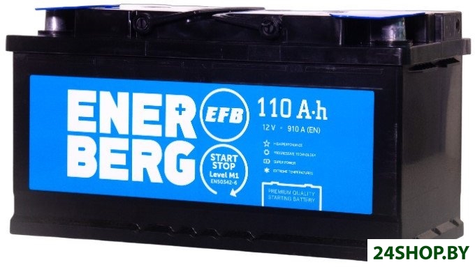 Автомобильный аккумулятор Enerberg 6СТ-110R EFB R+ (110 А·ч) Автомобильный аккумулятор Enerberg 6СТ-110R EFB R+ (110 А·ч)