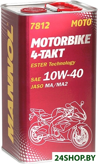 Моторное масло Mannol Motorbike 4-Takt 10W-40 4л Моторное масло Mannol Motorbike 4-Takt 10W-40 4л