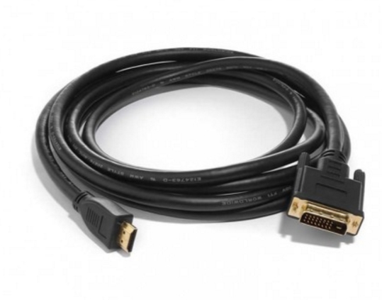 Кабель HDMI to DVI-D Dual Link (19M-25M) (3 м) Кабель HDMI to DVI-D Dual Link (19M-25M) (3 м)