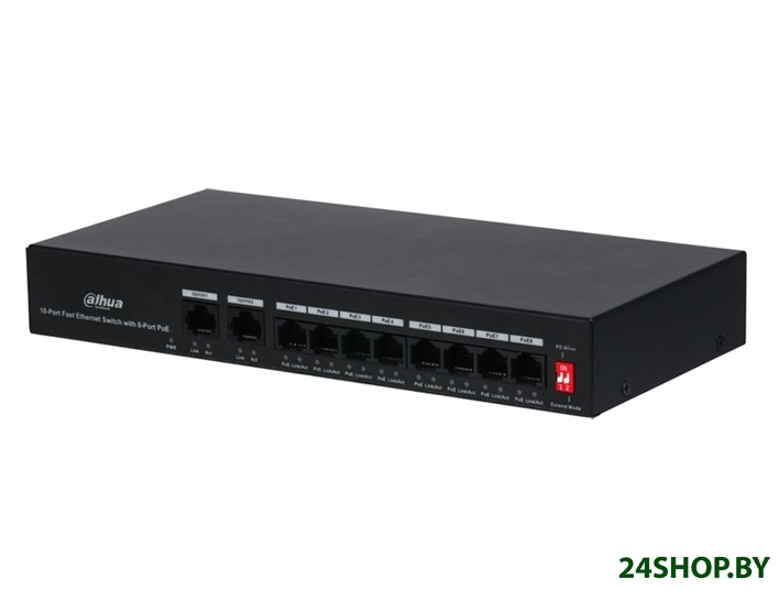 Неуправляемый коммутатор Dahua DH-PFS3010-8ET-65 Неуправляемый коммутатор Dahua DH-PFS3010-8ET-65