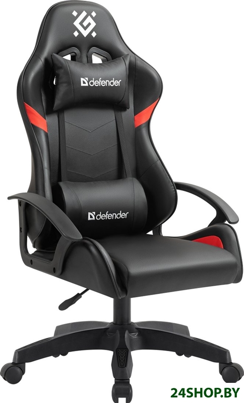 Игровое (геймерское) кресло Defender Sharm 64674 (черный/красный) Игровое (геймерское) кресло Defender Sharm 64674 (черный/красный)