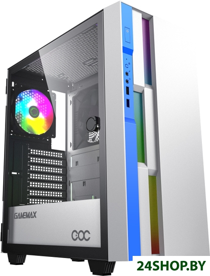 Корпус GameMax Brufen C3 WB (белый/голубой) Корпус GameMax Brufen C3 WB (белый/голубой)