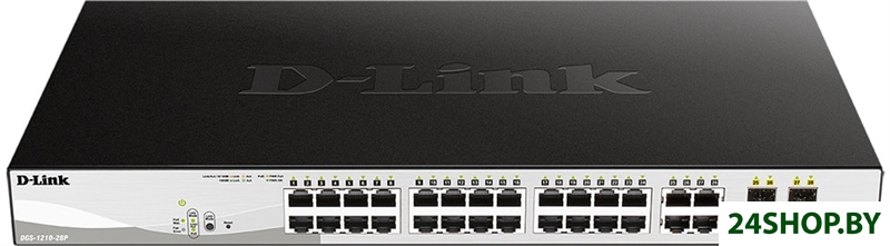 Управляемый коммутатор 2-го уровня D-Link DGS-1210-28P/F3A Управляемый коммутатор 2-го уровня D-Link DGS-1210-28P/F3A