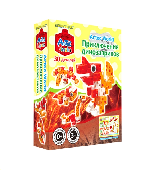 Конструктор Знаток Artec Blocks Приключения динозавриков Конструктор Знаток Artec Blocks Приключения динозавриков