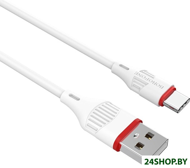 Кабель Borofone BX17 Type-C 1 м (белый) Кабель Borofone BX17 Type-C 1 м (белый)