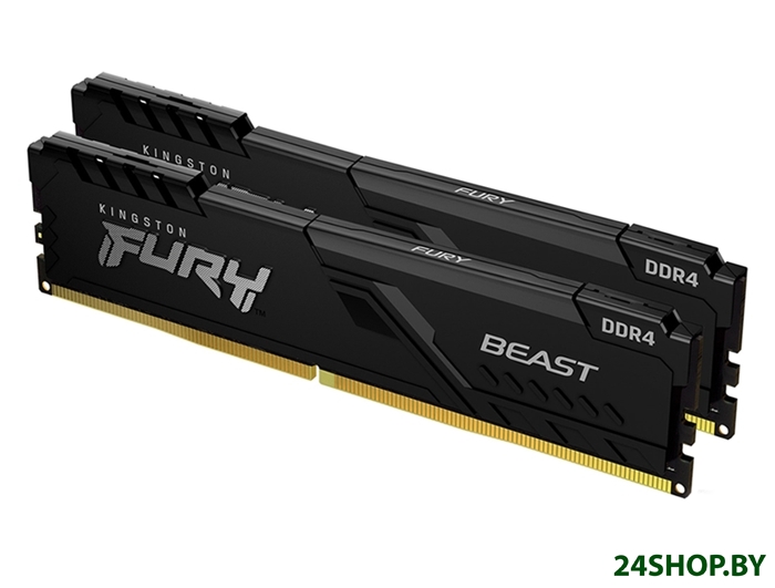 Оперативная память Kingston FURY Beast 2x8GB DDR4 PC4-29800 KF437C19BBK2/16 Оперативная память Kingston FURY Beast 2x8GB DDR4 PC4-29800 KF437C19BBK2/16
