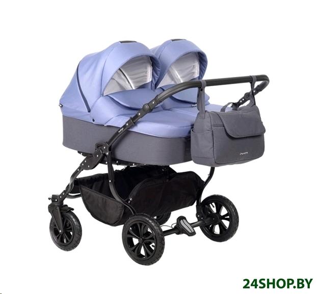 Детская универсальная коляска INDIGO Charlotte Sity Duo (Cs 06, темно-серый/сине-серый) Детская универсальная коляска INDIGO Charlotte Sity Duo (Cs 06, темно-серый/сине-серый)
