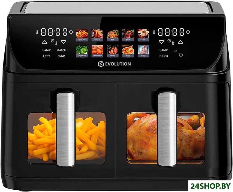 Аэрогриль (аэрофритюрница) Evolution AIRO DualGrill Pro 10L (AIRO 10400ТW Dual) Аэрогриль (аэрофритюрница) Evolution AIRO DualGrill Pro 10L (AIRO 10400ТW Dual)
