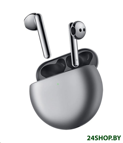 Наушники Huawei FreeBuds 4 (мерцающий серебристый) Наушники Huawei FreeBuds 4 (мерцающий серебристый)