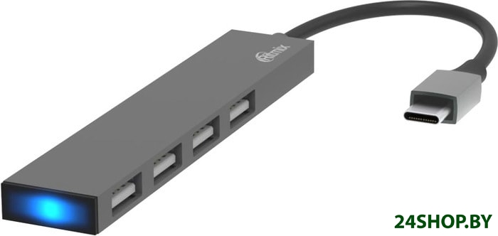 USB-хаб Ritmix CR-4402 Metal USB-хаб Ritmix CR-4402 Metal