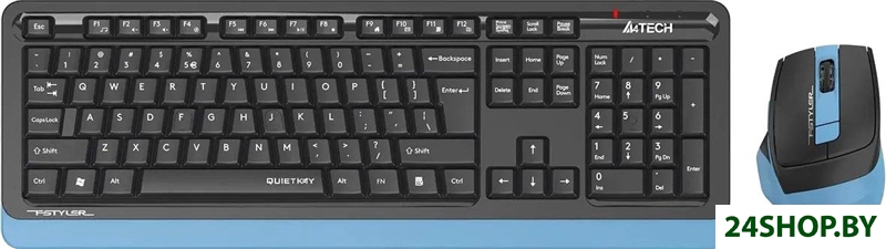 Офисный набор A4Tech Fstyler FGS1035Q (черный/синий) Офисный набор A4Tech Fstyler FGS1035Q (черный/синий)