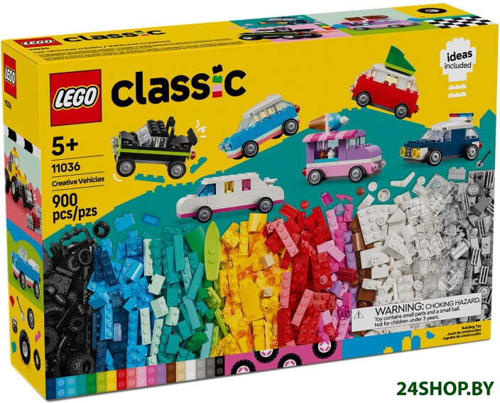 Набор деталей LEGO Classic 11036 Создавай автомобили Набор деталей LEGO Classic 11036 Создавай автомобили