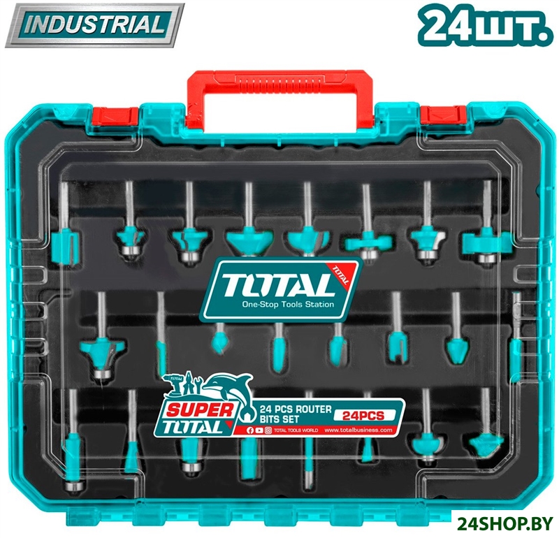 Набор фрез Total TACSR12406 (24 шт) Набор фрез Total TACSR12406 (24 шт)