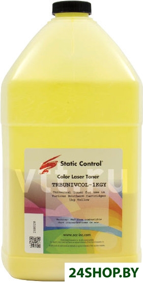 Тонер Static Control Универсальный для Brother Color (желтый) 1 кг Тонер Static Control Универсальный для Brother Color (желтый) 1 кг