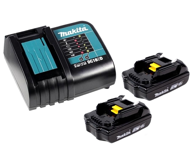 Аккумулятор с зарядным устройством Makita BL1815N + DC18SD (18В/1.5 а*ч + 7.2-18В) Аккумулятор с зарядным устройством Makita BL1815N + DC18SD (18В/1.5 а*ч + 7.2-18В)