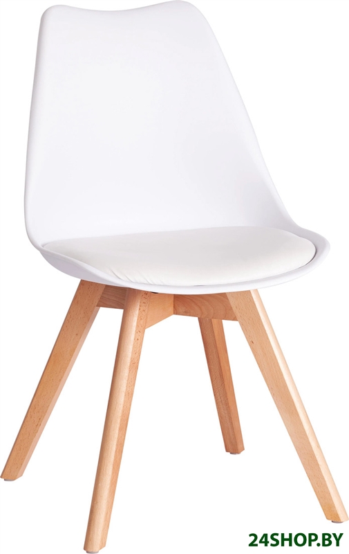 Стул TetChair Tulip дерево/пластик/экокожа (белый) Стул TetChair Tulip дерево/пластик/экокожа (белый)