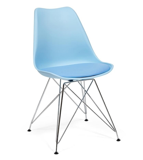 Стул TetChair Tulip Iron Chair EC-123 (голубой) Стул TetChair Tulip Iron Chair EC-123 (голубой)