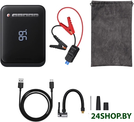 Портативное пусковое устройство с компрессором Baseus Super Energy 2-in-1 Jump Starter CGCN000001 (ч Портативное пусковое устройство с компрессором Baseus Super Energy 2-in-1 Jump Starter CGCN000001 (ч