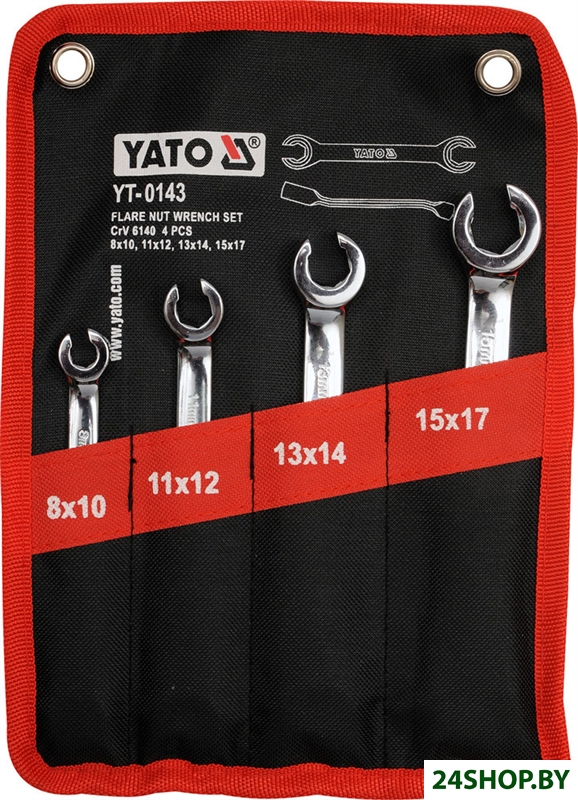 Набор ключей Yato YT-0143 4 предмета Набор ключей Yato YT-0143 4 предмета