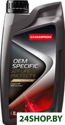 Трансмиссионное масло Champion OEM Specific ATF Life Protect 6 1л Трансмиссионное масло Champion OEM Specific ATF Life Protect 6 1л