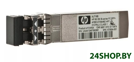 Трансивер HPE 8Gb Short Wave B-Series SFP+ 1 Pack (AJ716B) Трансивер HPE 8Gb Short Wave B-Series SFP+ 1 Pack (AJ716B)