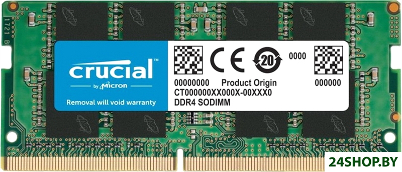 Оперативная память Crucial 16ГБ DDR4 3200 МГц CT16G4SFS832A Оперативная память Crucial 16ГБ DDR4 3200 МГц CT16G4SFS832A