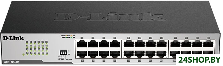 Неуправляемый коммутатор D-Link DGS-1024D/I2A Неуправляемый коммутатор D-Link DGS-1024D/I2A