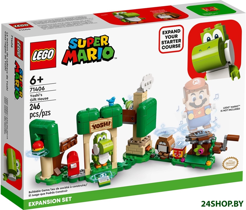 Конструктор LEGO Super Mario 71406 Дополнительный набор Подарочный домик Йоши Конструктор LEGO Super Mario 71406 Дополнительный набор Подарочный домик Йоши