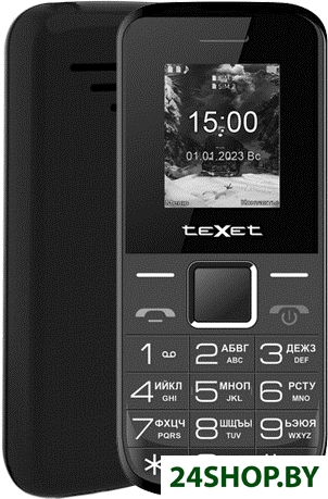Кнопочный телефон TeXet TM-206 (черный) Кнопочный телефон TeXet TM-206 (черный)