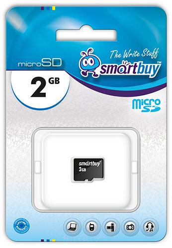 Карта памяти SmartBuy microSD 2 Гб (SB2GBSD-00) Карта памяти SmartBuy microSD 2 Гб (SB2GBSD-00)