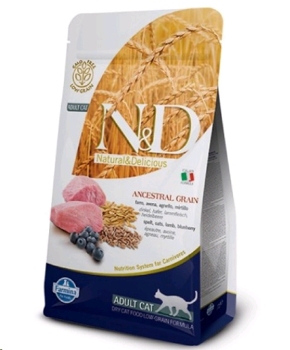 Сухой корм для кошек Farmina N and D Low Grain Cat Lamb and Blueberry Adult (10 кг) Сухой корм для кошек Farmina N and D Low Grain Cat Lamb and Blueberry Adult (10 кг)