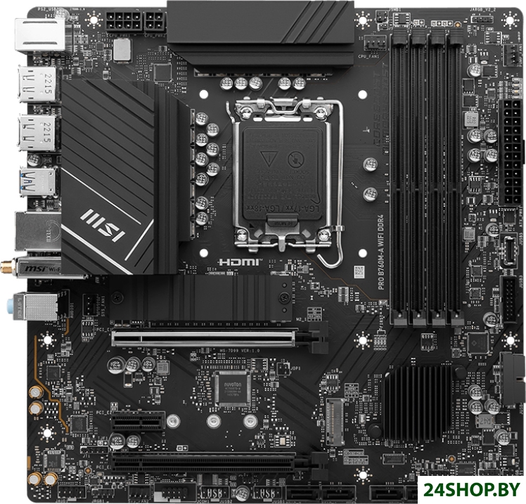 Материнская плата MSI Pro B760M-A WiFi DDR4 Материнская плата MSI Pro B760M-A WiFi DDR4