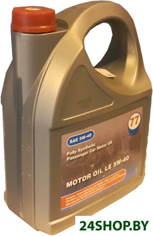 Моторное масло 77 Lubricants LE 5W-40 5л Моторное масло 77 Lubricants LE 5W-40 5л