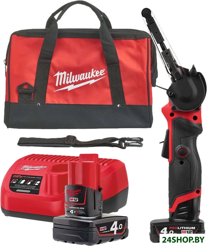 Ленточная шлифмашина Milwaukee M12 Fuel FBFL13-402B (с 2-мя АКБ, сумка) Ленточная шлифмашина Milwaukee M12 Fuel FBFL13-402B (с 2-мя АКБ, сумка)
