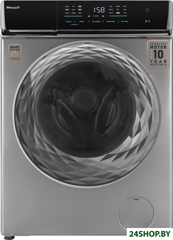 Стиральная машина Weissgauff WM 879 Diamond Inverter Steam Стиральная машина Weissgauff WM 879 Diamond Inverter Steam