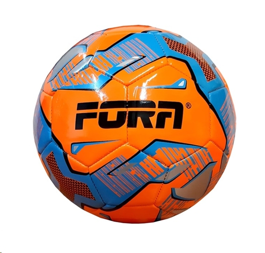 Мяч Fora FS-1001Y (5 размер, оранжевый/голубой) Мяч Fora FS-1001Y (5 размер, оранжевый/голубой)