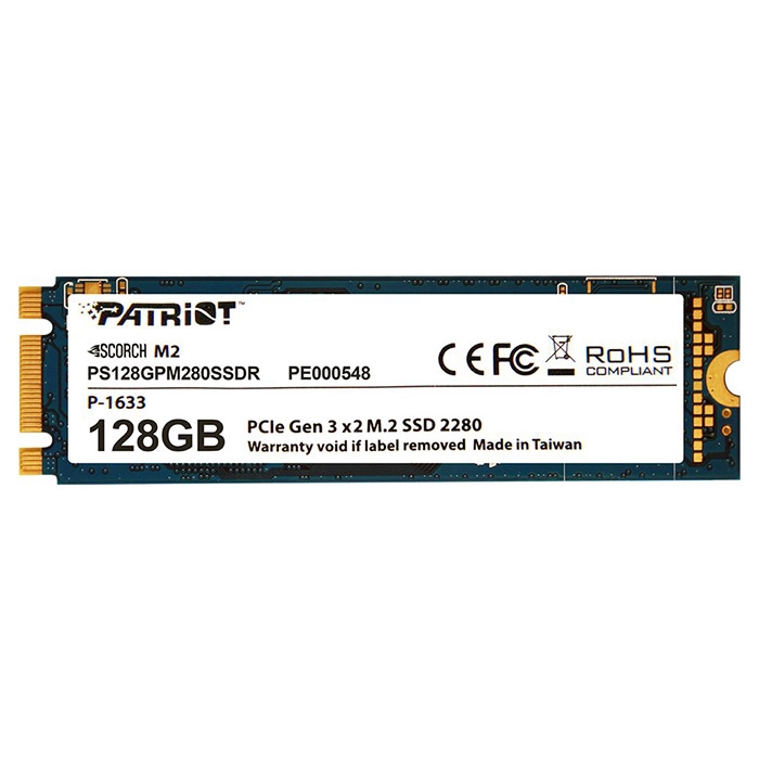 SSD Patriot Scorch M.2 128GB PS128GPM280SSDR SSD Patriot Scorch M.2 128GB PS128GPM280SSDR
