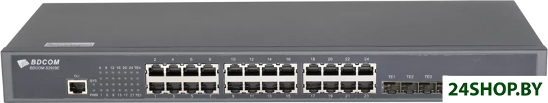 Управляемый коммутатор 3-го уровня BDCOM S2900-24T4X Управляемый коммутатор 3-го уровня BDCOM S2900-24T4X