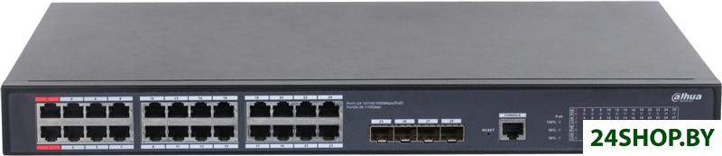 Управляемый коммутатор уровня 2+ Dahua DH-S5428-24GT4XF-360 Управляемый коммутатор уровня 2+ Dahua DH-S5428-24GT4XF-360