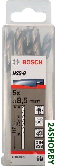 Набор сверл Bosch 2608595073 (5 предметов) Набор сверл Bosch 2608595073 (5 предметов)