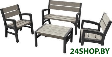 Набор садовой мебели Keter Montero WLF Bench Set Набор садовой мебели Keter Montero WLF Bench Set