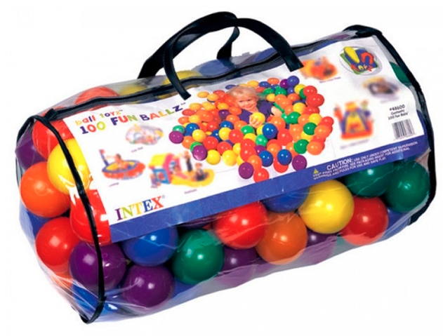 Шарики для сухого бассейна Fun balls INTEX 49600 Шарики для сухого бассейна Fun balls INTEX 49600
