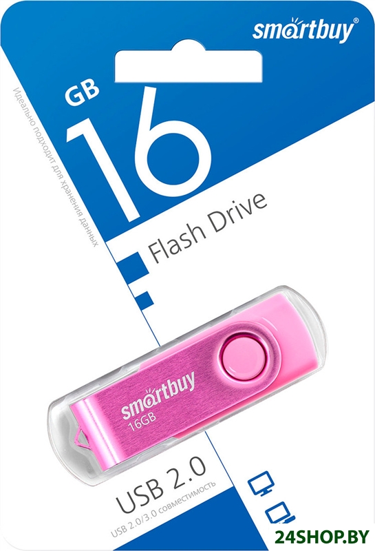 USB Flash SmartBuy Twist 16GB (розовый) USB Flash SmartBuy Twist 16GB (розовый)
