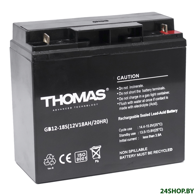 Аккумулятор для ИБП Thomas GB 12-18S Ah Аккумулятор для ИБП Thomas GB 12-18S Ah