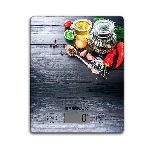 Кухонные весы Ergolux ELX-SK02-С02 Кухонные весы Ergolux ELX-SK02-С02