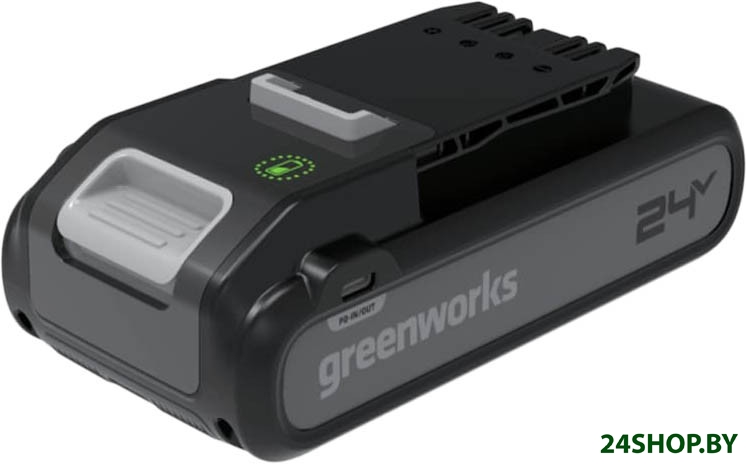 Аккумулятор Greenworks G24B4+ (24В/4 Ач) Аккумулятор Greenworks G24B4+ (24В/4 Ач)