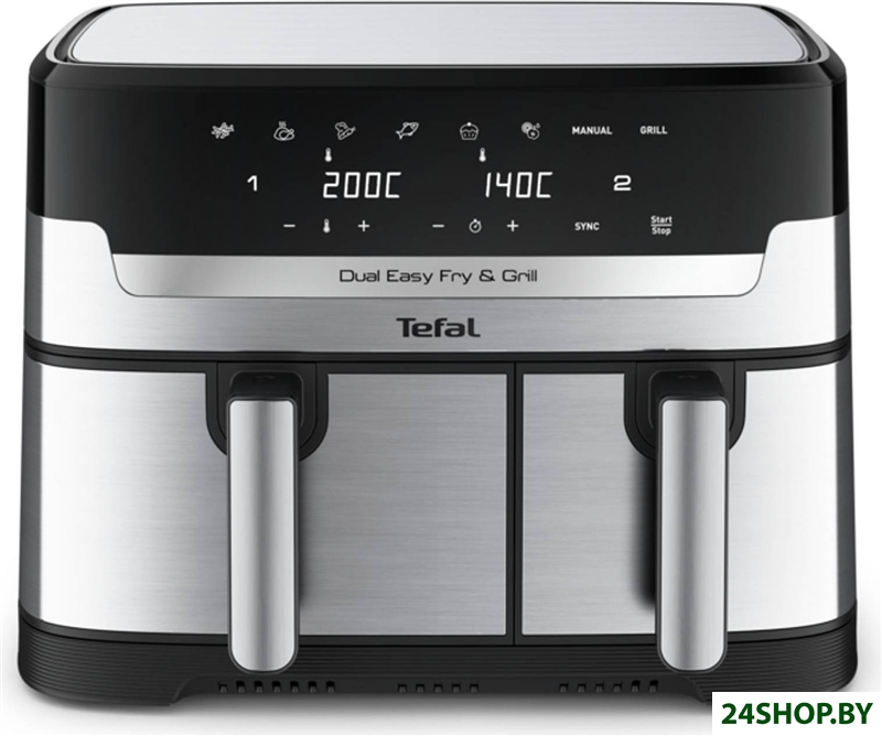 Аэрофритюрница Tefal Dual Easy Fry and Grill EY905D Аэрофритюрница Tefal Dual Easy Fry and Grill EY905D